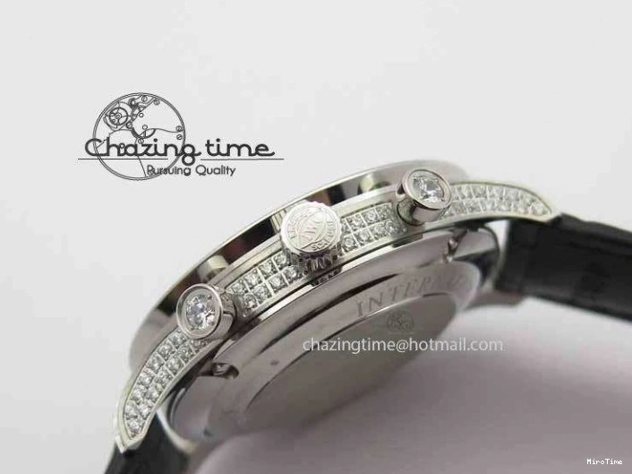 MIROTIME 0415 Portuguese IW3714 Diam ZF V2 1:1 Best Edition Black Dial On Black Leather Strap A79350 (Slim Movement) Lightweight 7245